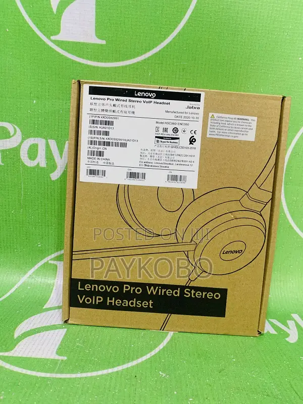 Lenovo Pro Wired Stereo Voip Headset