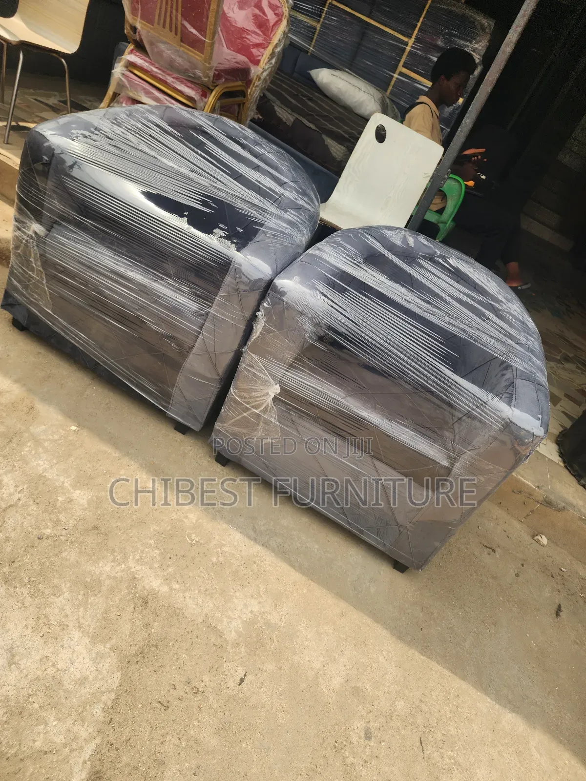 Single Seater Upholstery Padded Sofa Chairs.