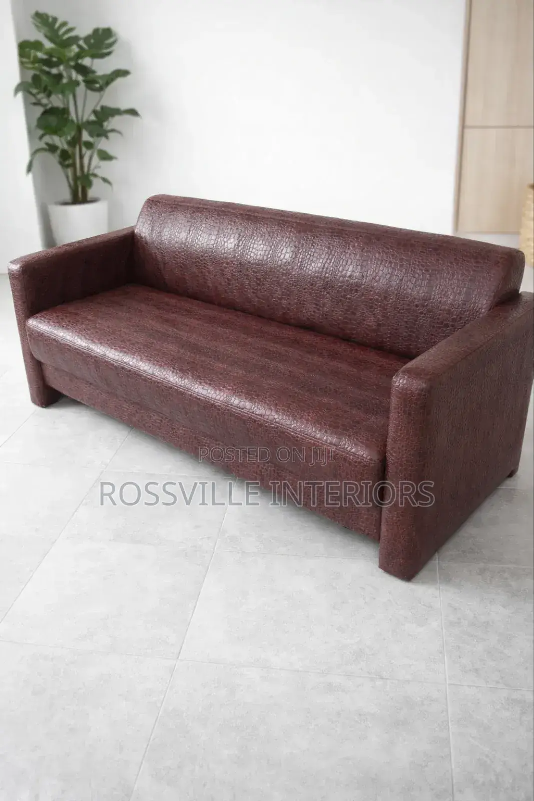 5 Seater Leather Sofa Set - Durable Comfortable