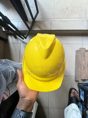 Yellow Industrial Safety Helmet Msa