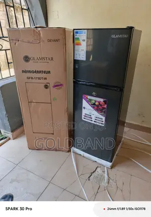 Glamstar 175l Double Door Fridge – Efficient Cooling