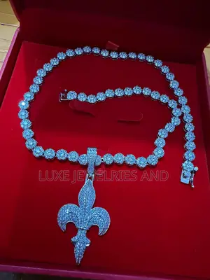 Latest Design Quality Cz Ice Necklace for Men With Free Diamond Tester