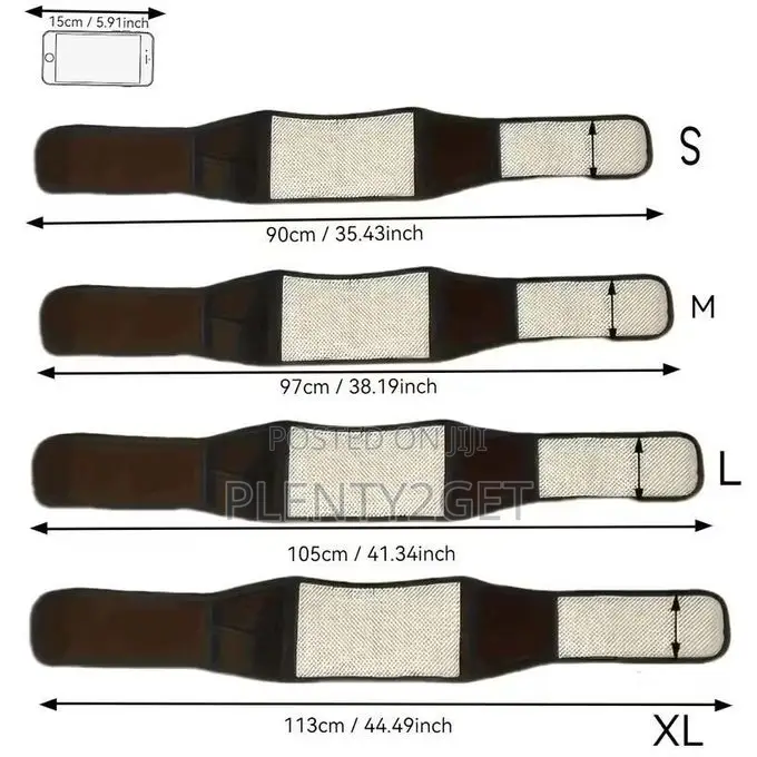 Adjustable Relaxation Lumbar Support Belt - Comfort Back Brace With He