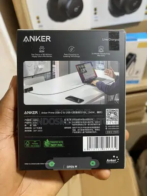 Original Anker Prime Usb-C to Usb-C 3ft Fast Charging Cable – 240w
