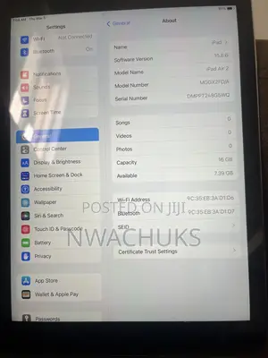 Apple iPad Air 16 GB Silver