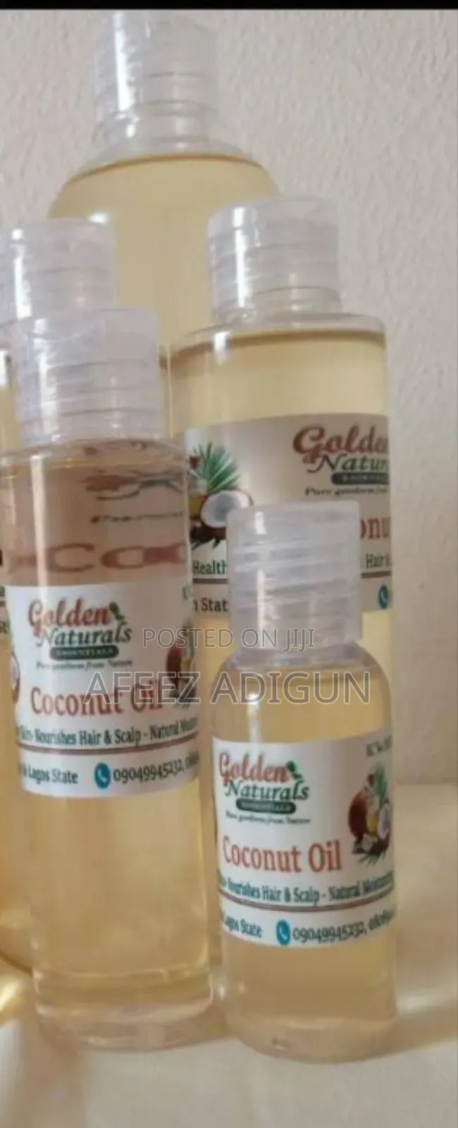 Coconut Oil 100ml (Cold Process)