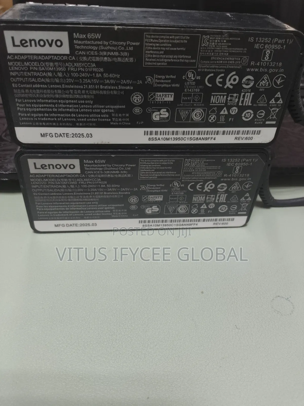 The Lenovo 65w Usb-C Ac Charger