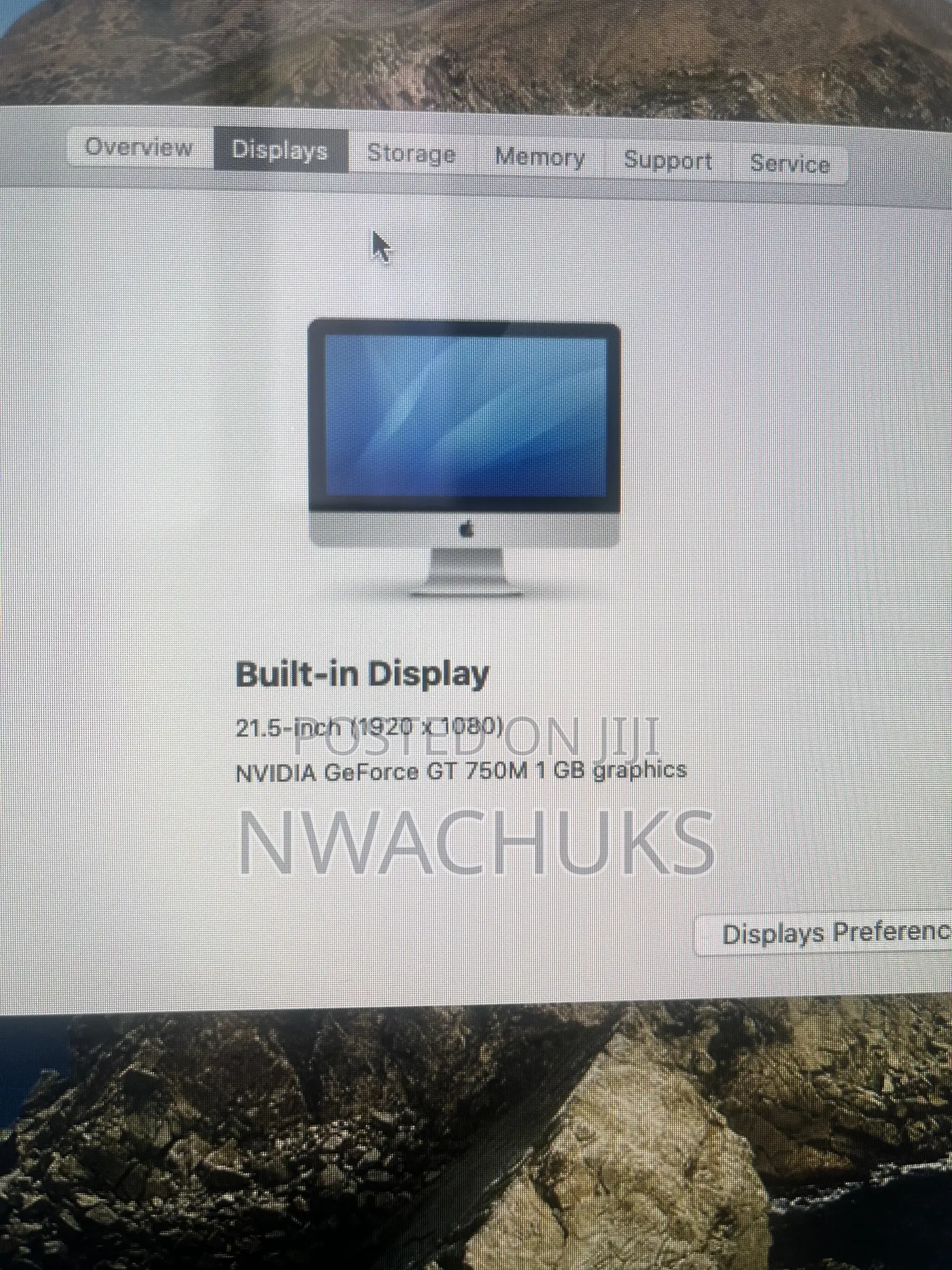 Desktop Computer Apple iMac 16GB Intel Core i7 SSD 128GB