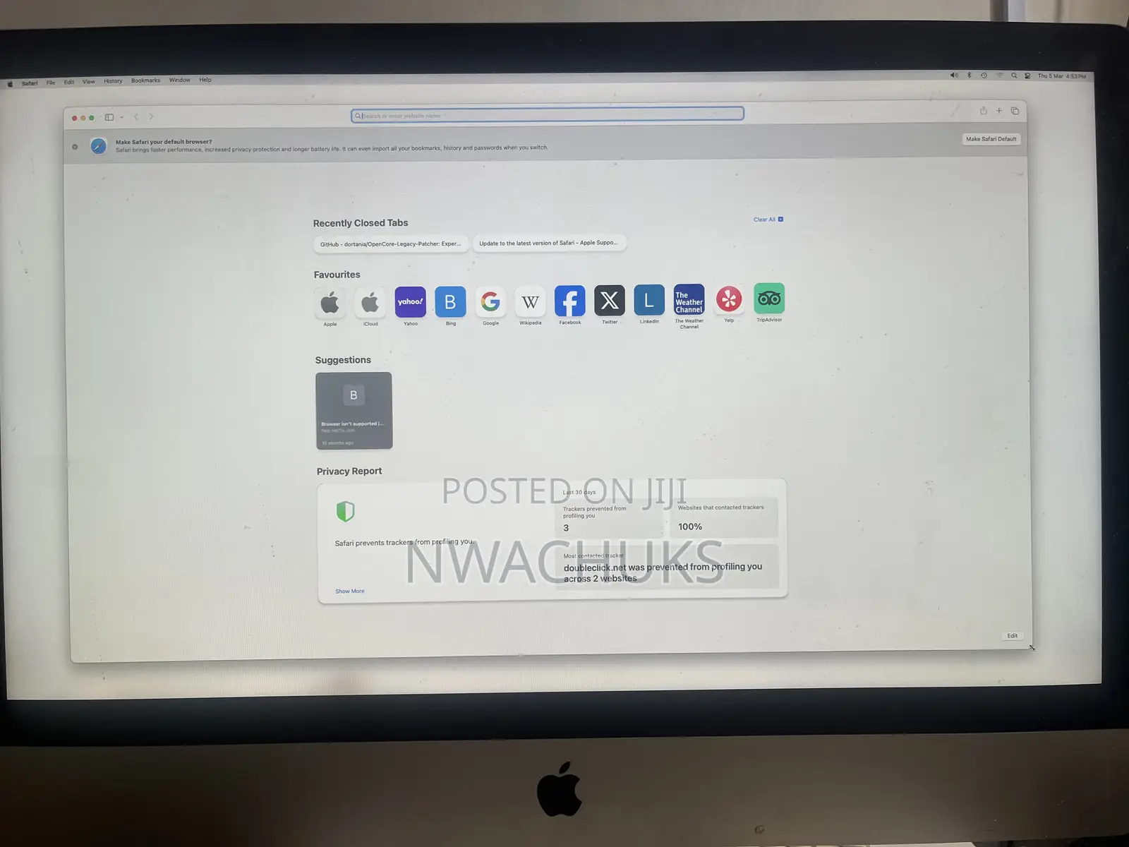 Desktop Computer Apple iMac 16GB Intel Core i5 HDD 1T