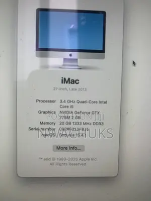 Desktop Computer Apple iMac 16GB Intel Core i5 HDD 1T