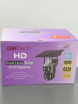 Gm Tech Solar Dual Lens PTZ Camera True Colorview