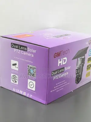 Gm Tech Solar Dual Lens PTZ Camera True Colorview