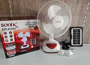 Sonik 14" Solar Rechargeable Fan