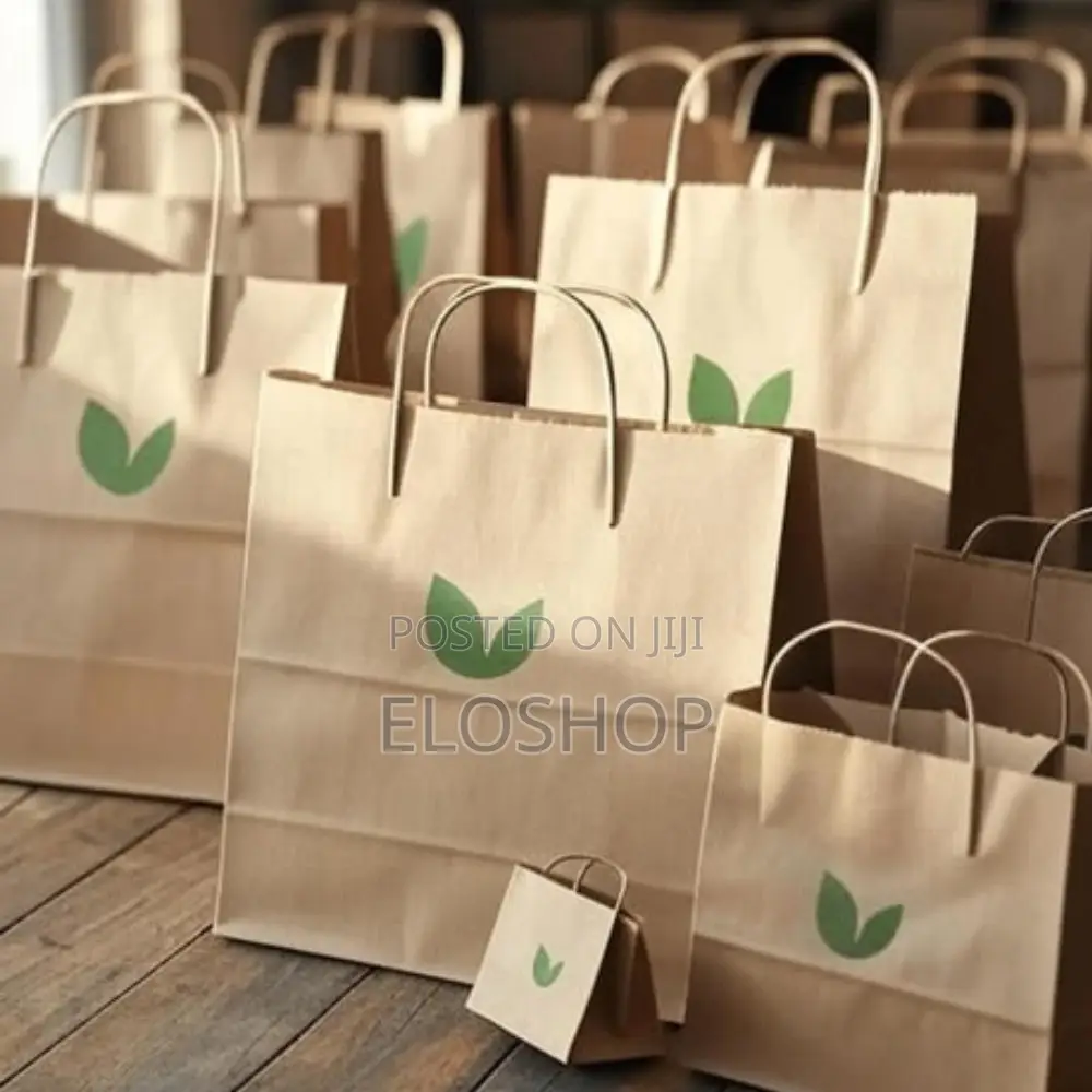 Brown Kraft Paper Bag With Twisted Handle
