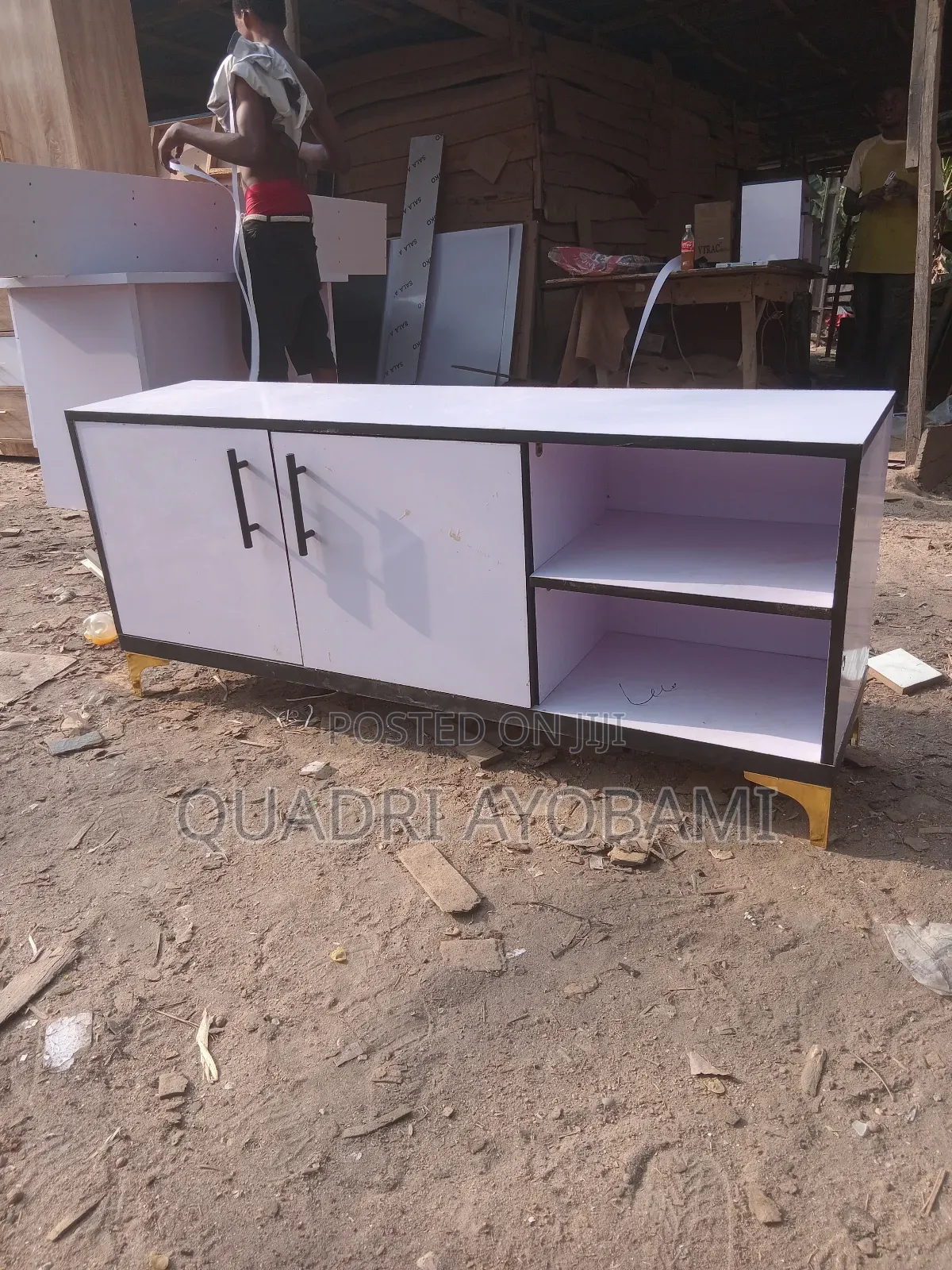Tv Stand Is Available Two Door and Open Place