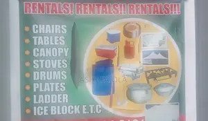 Event Materials Rentals: Chairs, Table, Canopy and Others
