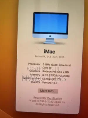 Desktop Computer Apple iMac 8GB Intel Core i5 HDD 1T