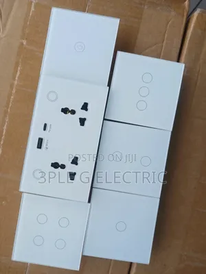 White Body Smart Switches and Sockets