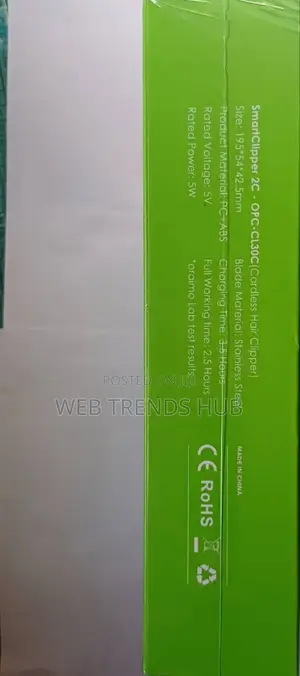 Oraimo Smart Clipper 2c (Opc-Cl30c) - 5w Professional Hair Clipper