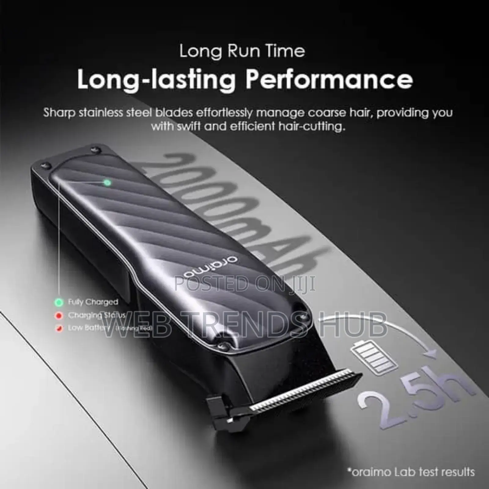 Oraimo Smart Clipper 2c (Opc-Cl30c) - 5w Professional Hair Clipper