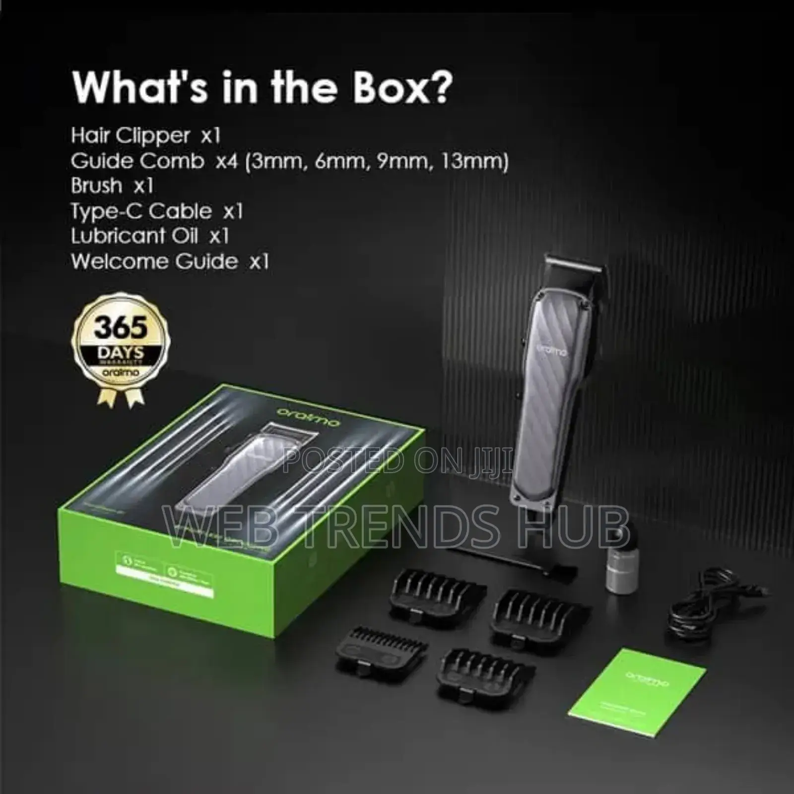 Oraimo Smart Clipper 2c (Opc-Cl30c) - 5w Professional Hair Clipper
