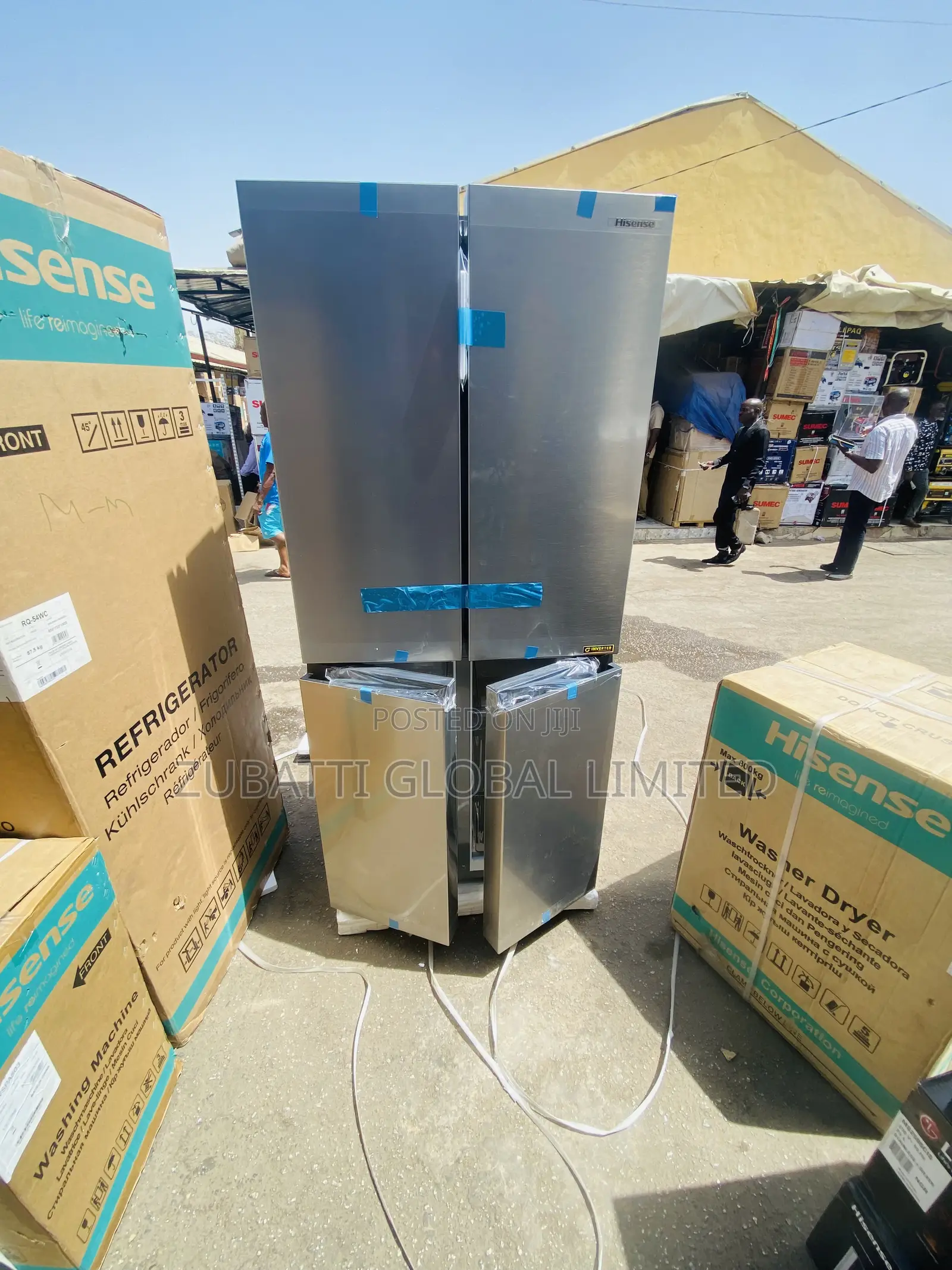 Hisense Side by Side Refrigerator 392l Ref-54ws
