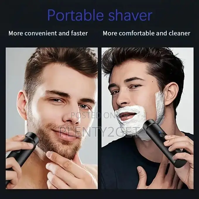 Mini Portable Electric Shaver, Self-Service Shaver, Wireless Charging,