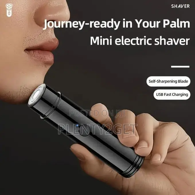 Mini Portable Electric Shaver, Self-Service Shaver, Wireless Charging,
