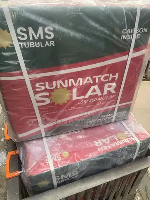 12v / 220a of Sunmatch Solar Tubular Battery Available