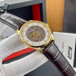 Tissot Premium Leather Tourbillion Watch