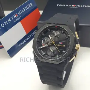 Tommy Hilfiger Male Watch Rubber Strap Battery Power