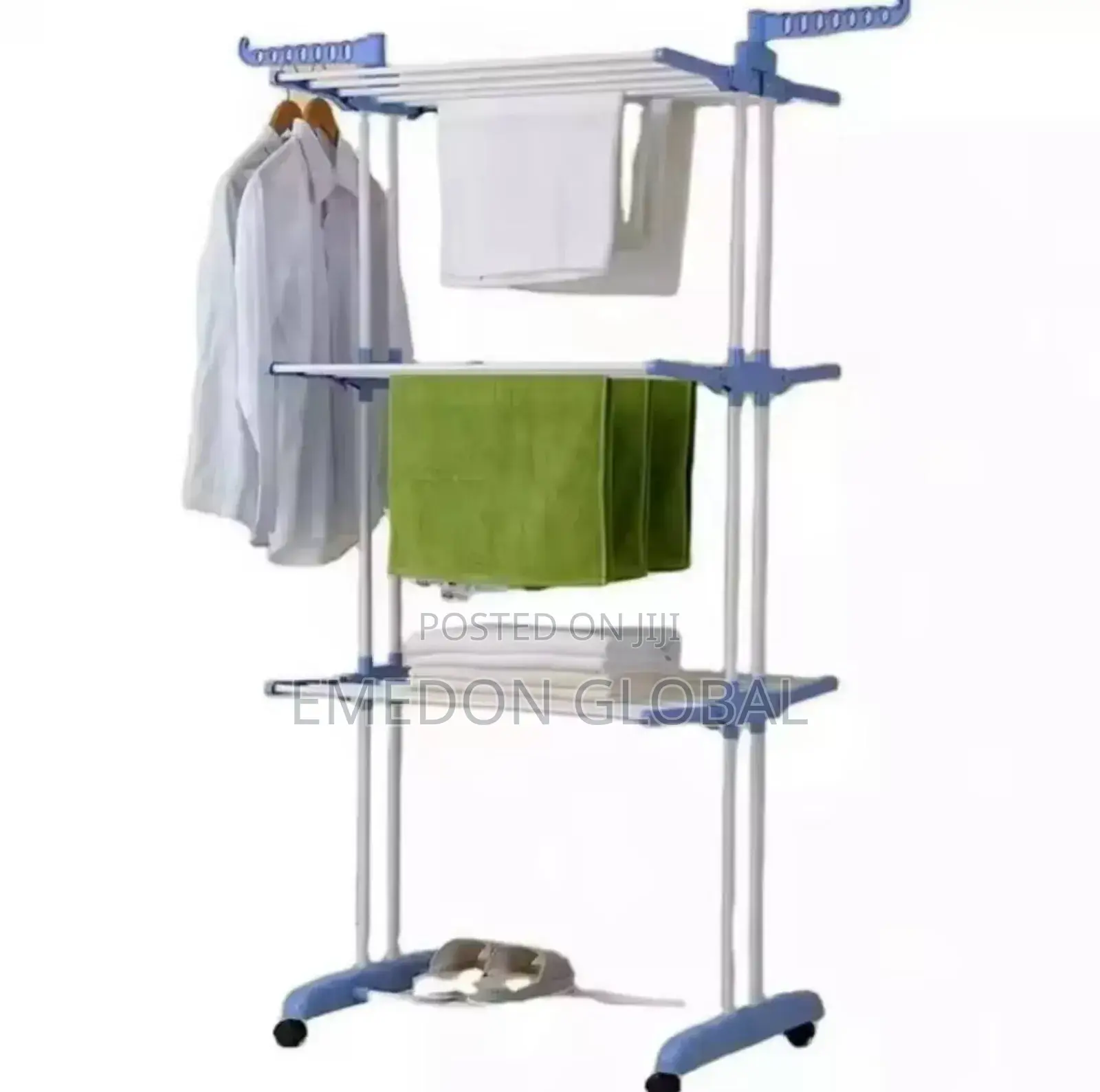 3 Layer Drying Rack, Foldable Rolling Type