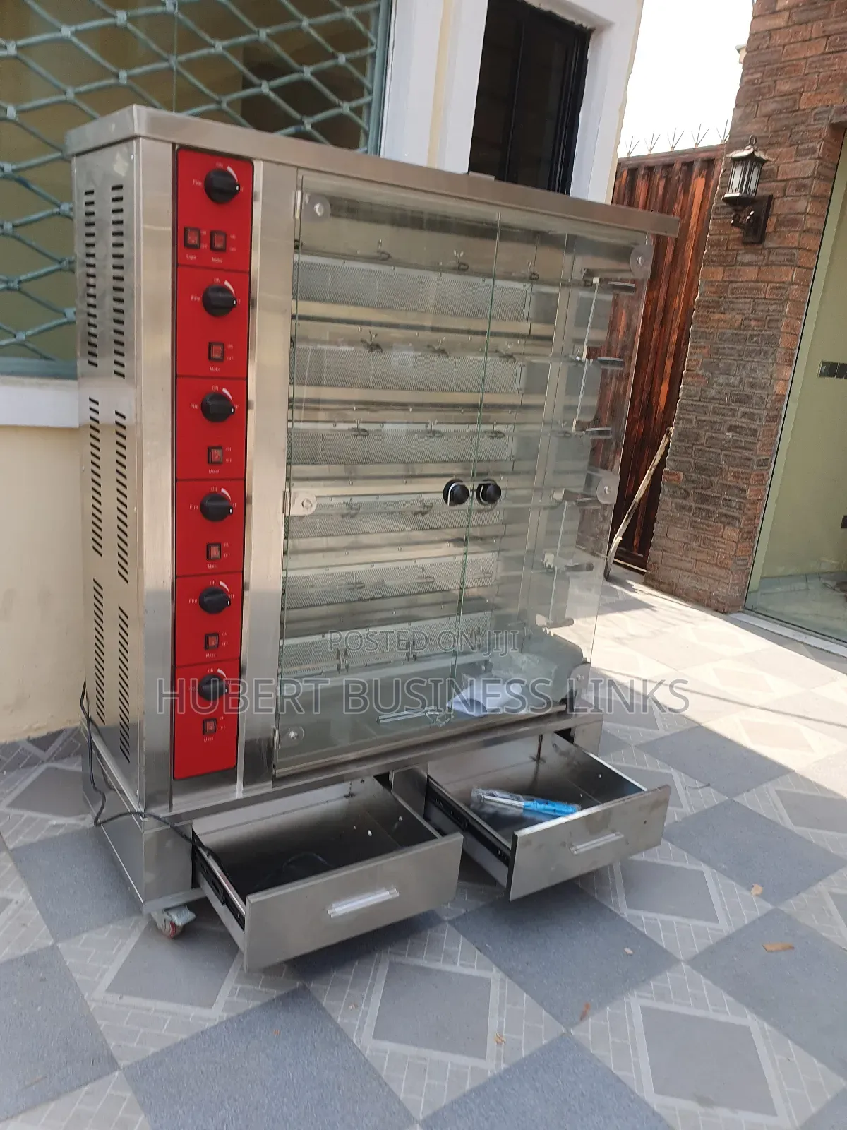 6rod Standing Gas Chicken Roaster