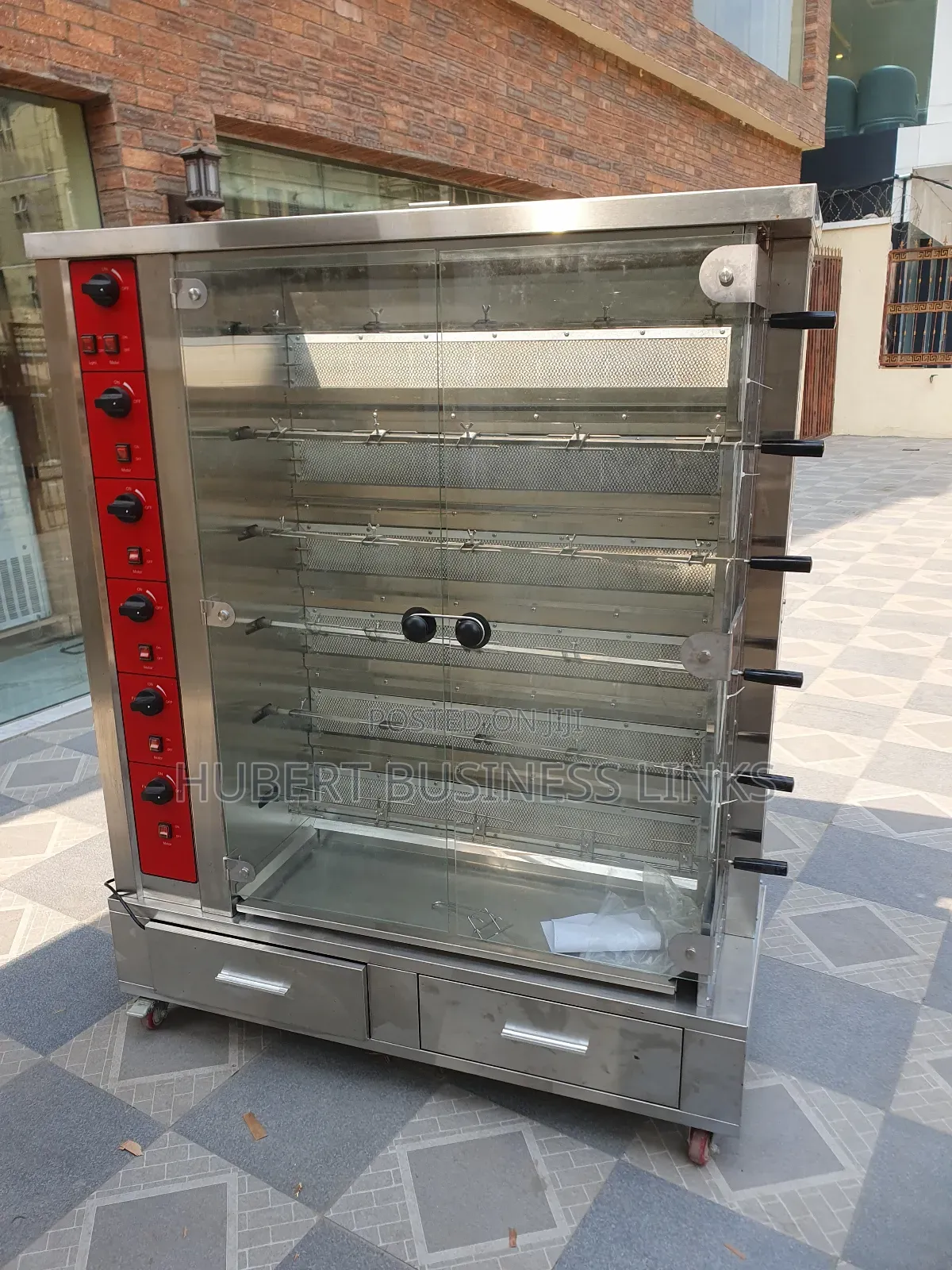 6rod Standing Gas Chicken Roaster