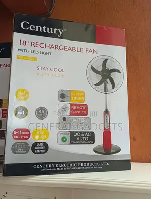 18 Inches Century Rechargeable Fan