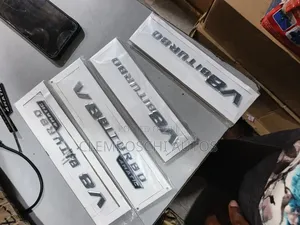 High Quality Certified Complete Brand New V8 Biturbo Emblem Logo