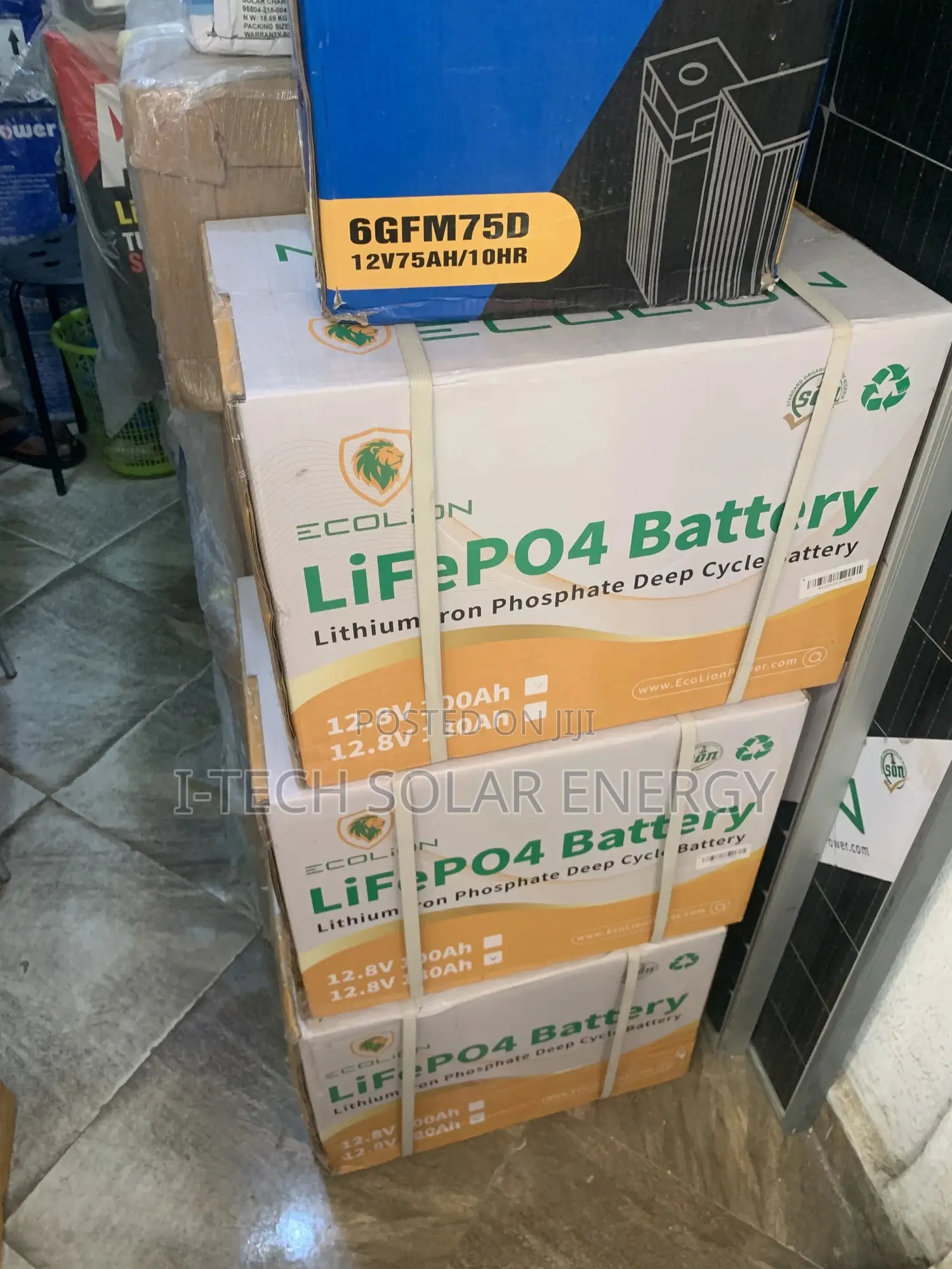 100ams Ecolion Solar Lithium Battery