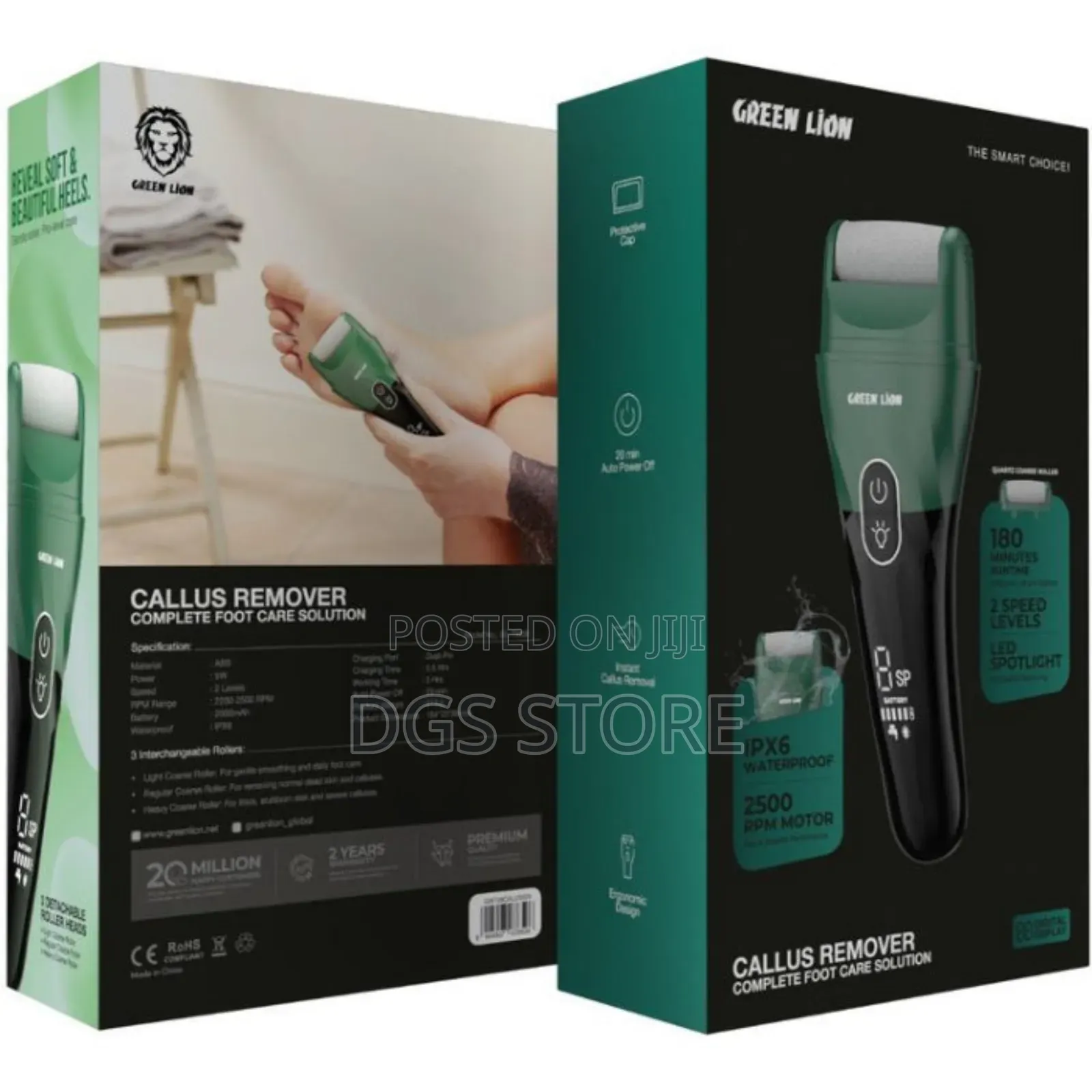 Green Lion Callus Remover Complete Foot Care Solution