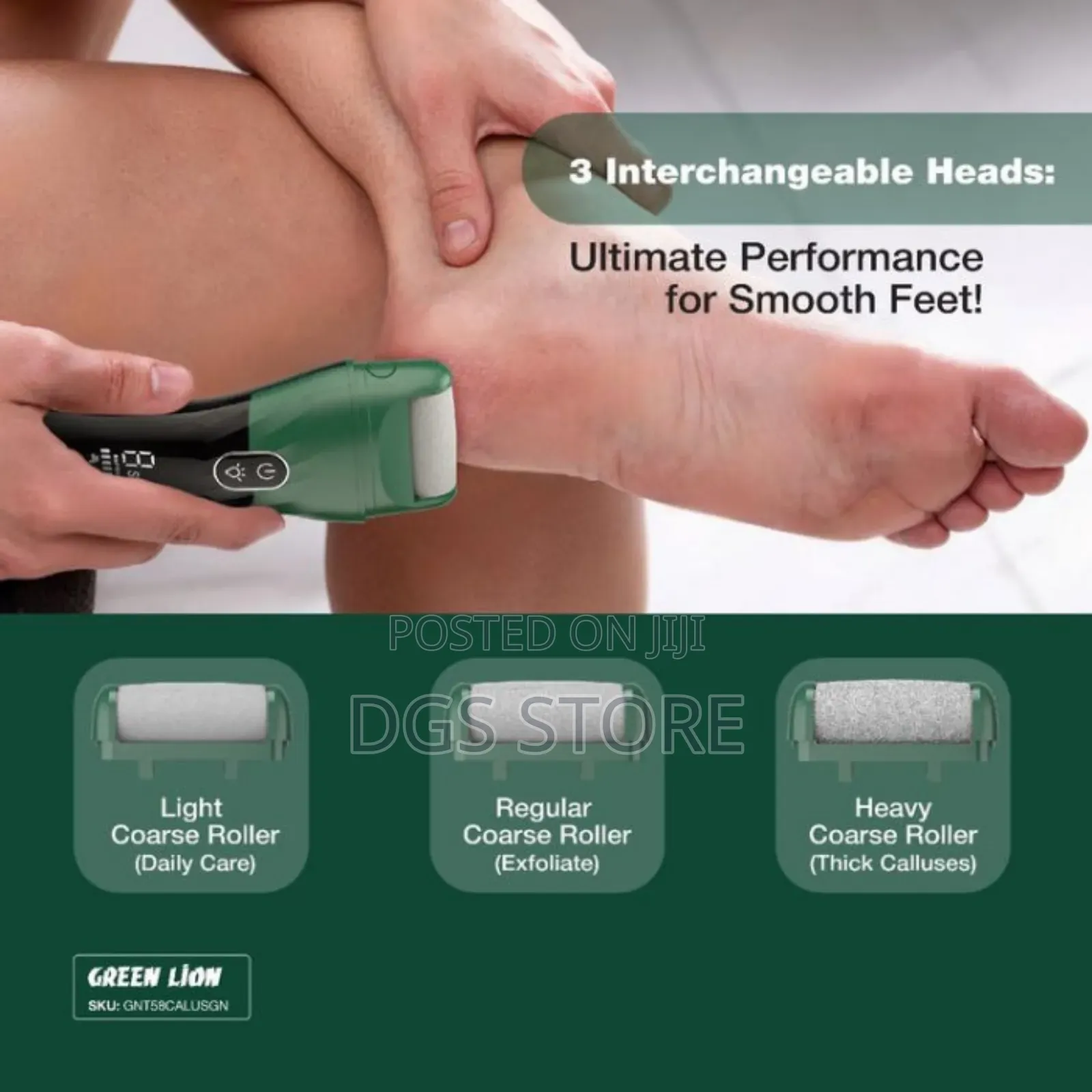 Green Lion Callus Remover Complete Foot Care Solution