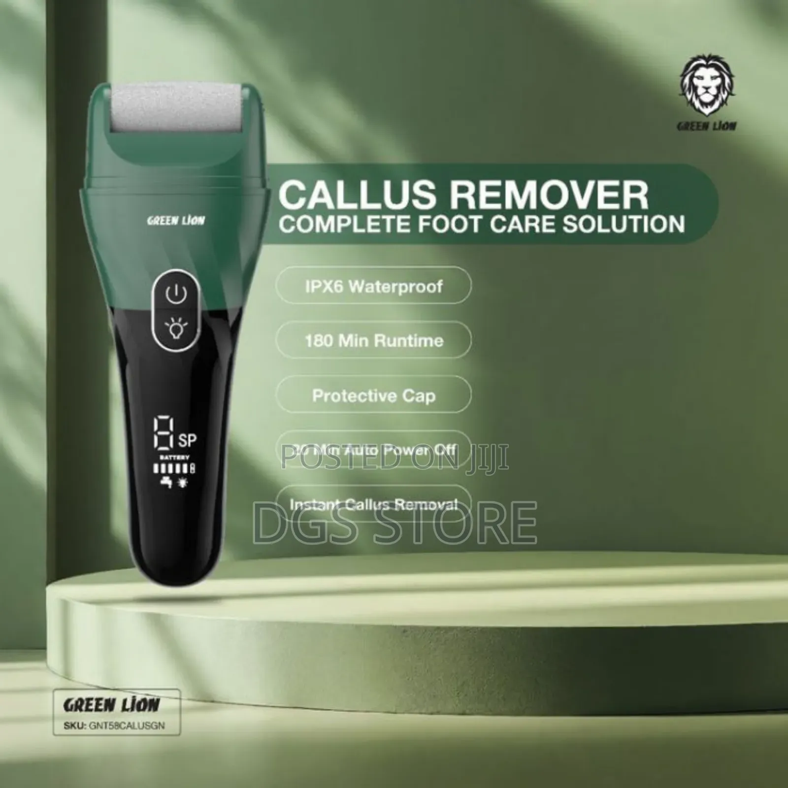 Green Lion Callus Remover Complete Foot Care Solution