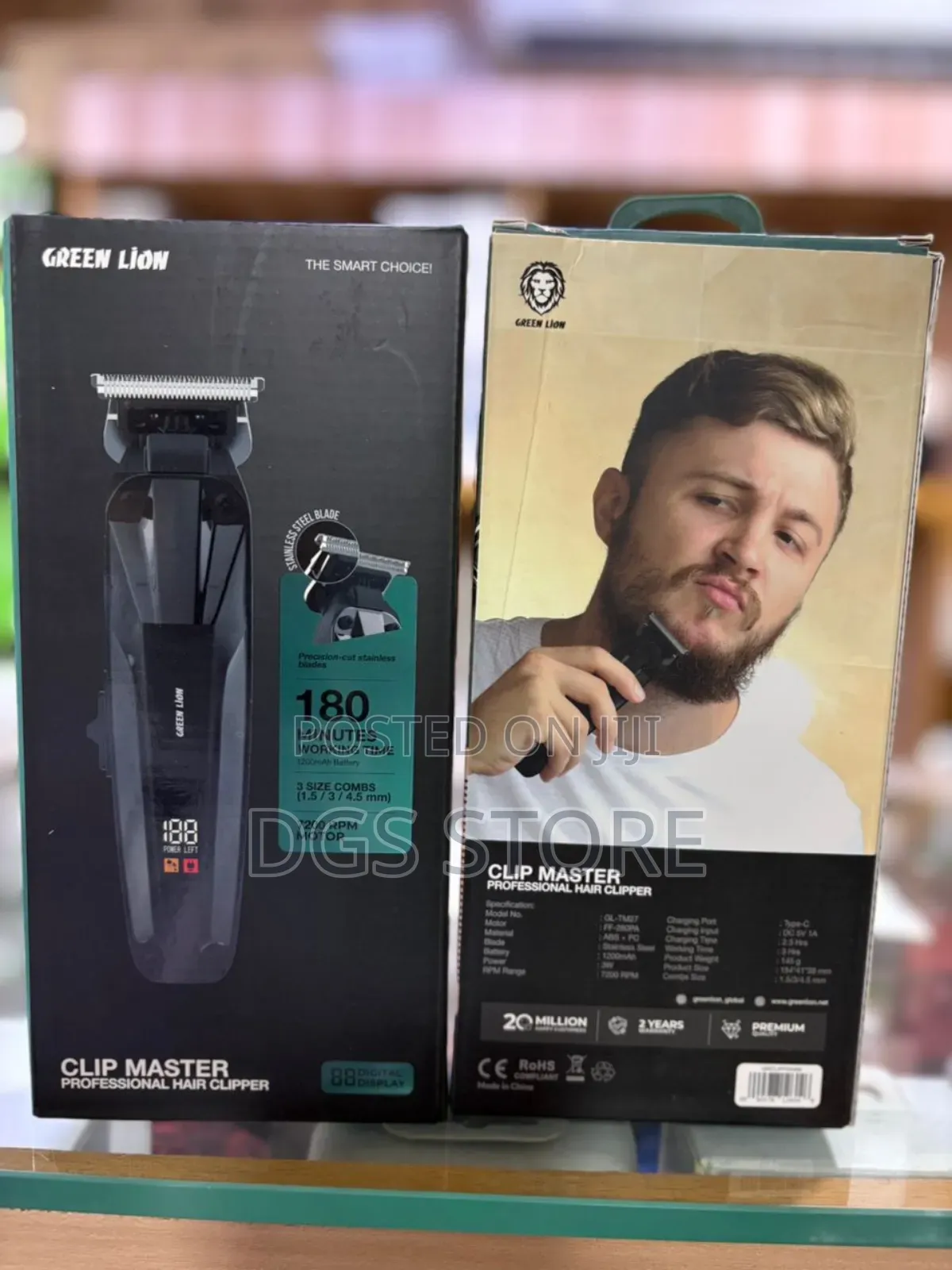 Green Lion Clip Master Professional Hair Clippers