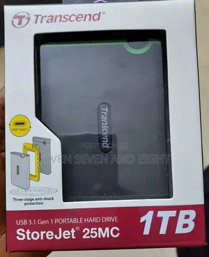 Transcend 1tb Usb Type C 25mc Storejet External Hard Drive