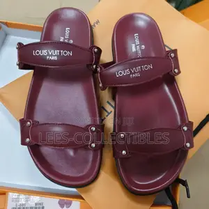 Top Quality Leather Louis Vuitton Slippers