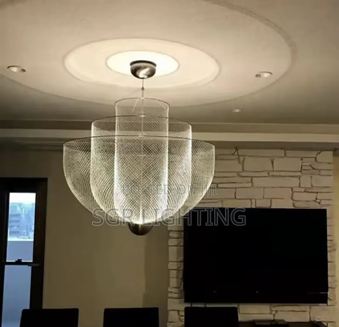 Designer Metal Cage Chandelier