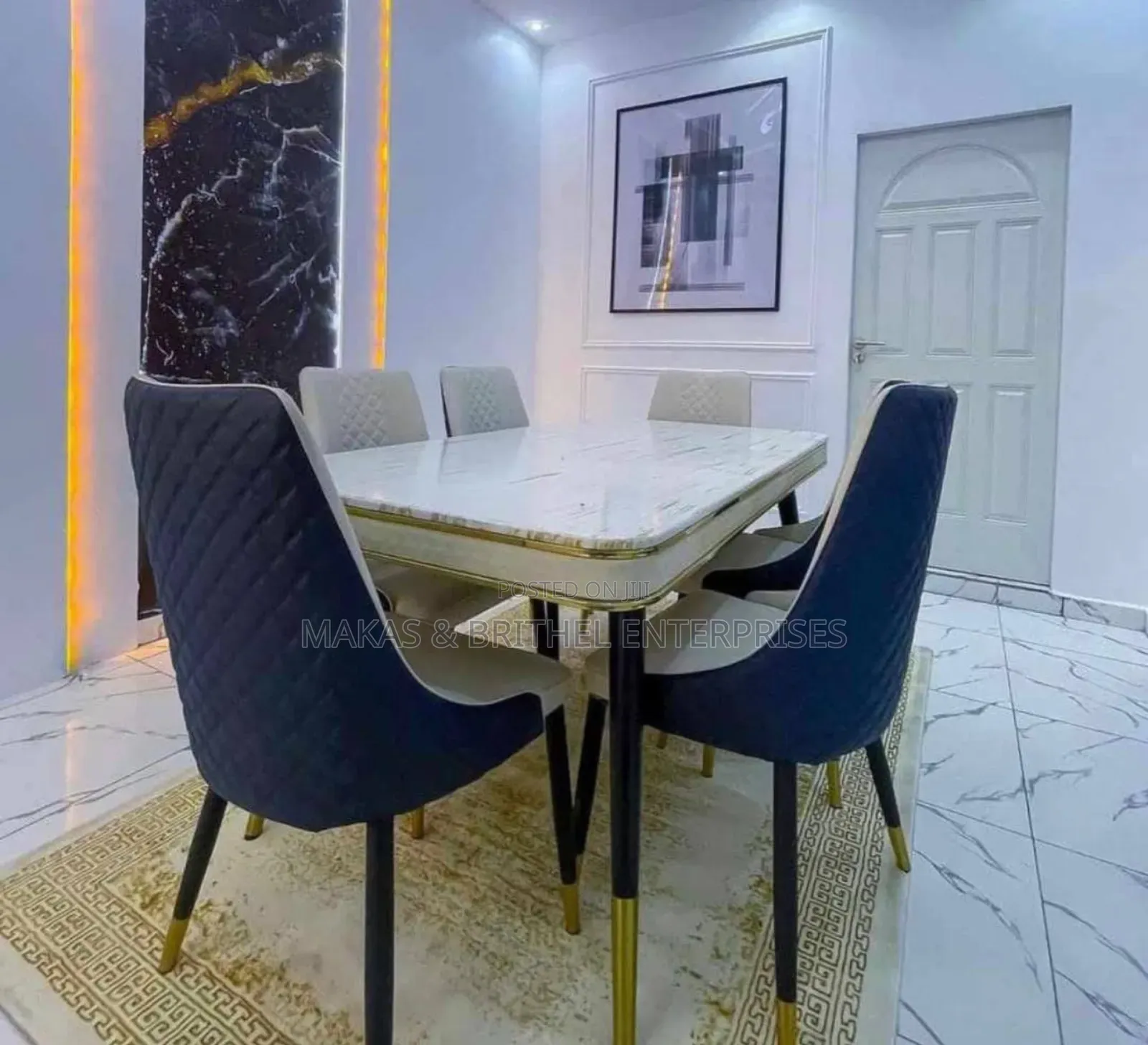 Marble Dinning Set Four