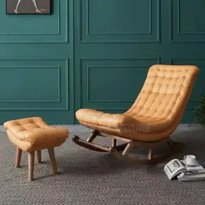 Relaxation Chair With Reclining Leg Rest + Centre Stool –