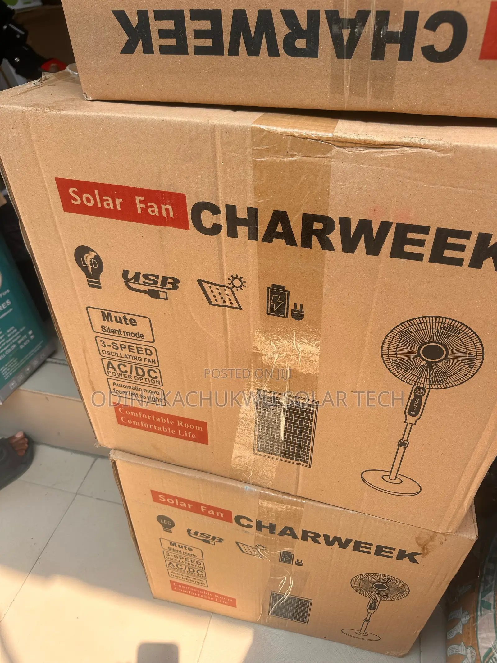 Charweek Solar Fans