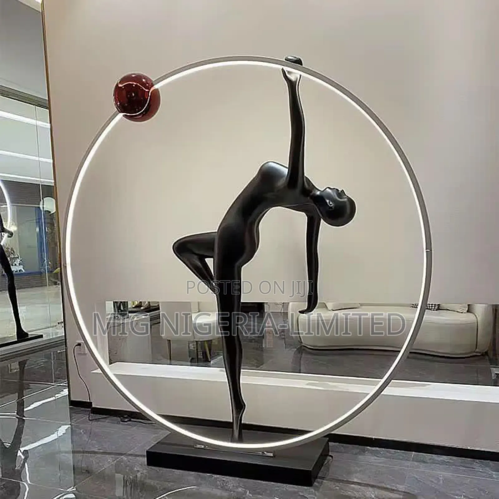 Floor Lamp Post-Modern Humanoid Floor Lamp, Human Body Sculpture,