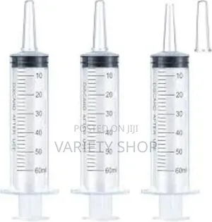 60ml Syringe for Liquid, Oral, Scientific Lab, Measurement,3pieces