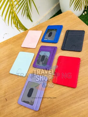 Rfid Blocking Pu Leather Card Holder Slim Design